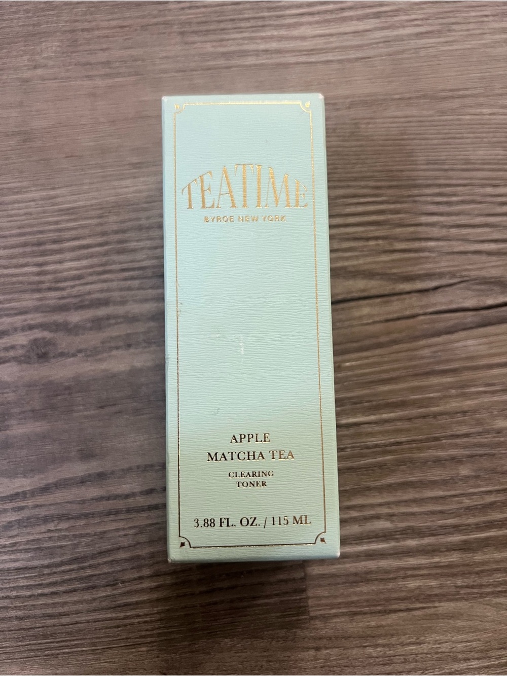 ROE TeaTime Apple Matcha Toner – Mint Green with Gold Accents